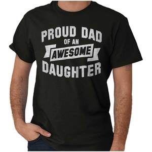 Father’s Day Funny Proud Dad of Kids Mens Graphic Tee Shirt(Black – Proud Dad)