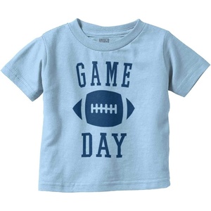 Football Sunday Game Day Athletic Toddler Boy Girl T Shirt(Light Blue)