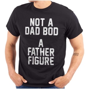Men’s Funny ‘Not a Dad BOD, a Father Figure’ Tee Father’s Day Novelty T-Shirt(Black)