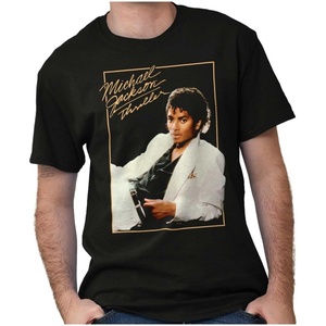 Michael Jackson Thriller Album Cover Graphic T Shirt Men or Women(Black)