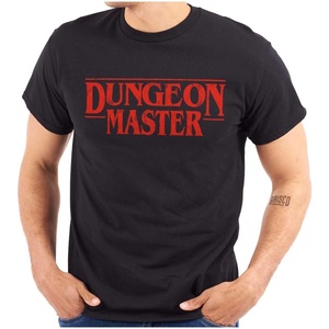 Nerdy Fantasy Game Dungeon Master Graphic T Shirt Men or Women(Black)