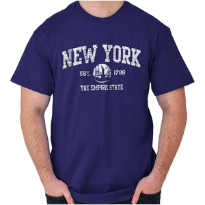 New York NYC Empire Statue of Liberty Graphic T Shirt Men or Women(Purple)