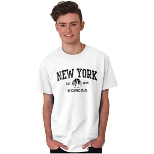 New York NYC Empire Statue of Liberty Graphic T Shirt Men or Women(White)