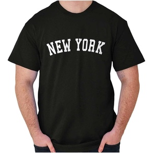 New York Simple Traditional Classic Graphic T Shirt Men or Women(Black)