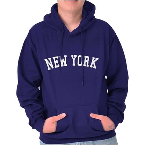 New York Simple Traditional Classic Hoodie Sweatshirt Women Men(Purple)