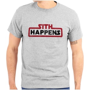 Space Happens Evil Dark Galaxy Nerd Graphic T Shirt Men or Women(Sport Grey)