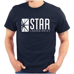 Superhero Laboratory Novelty Graphic T Shirt Men or Women(Navy)