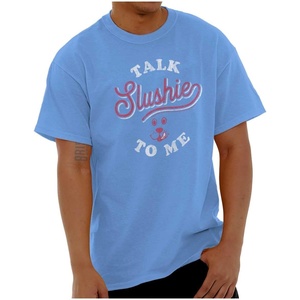 Talk Slushie to Me Vintage Puppie 80s Graphic T Shirt Men or Women(Sky)