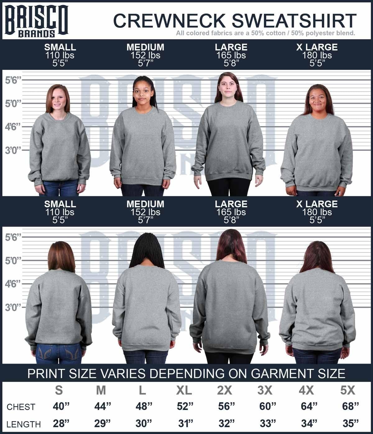 image:imageBrisco Brands Cider Scarves Scripture Christian Women Crewneck SweatshirtSport Grey