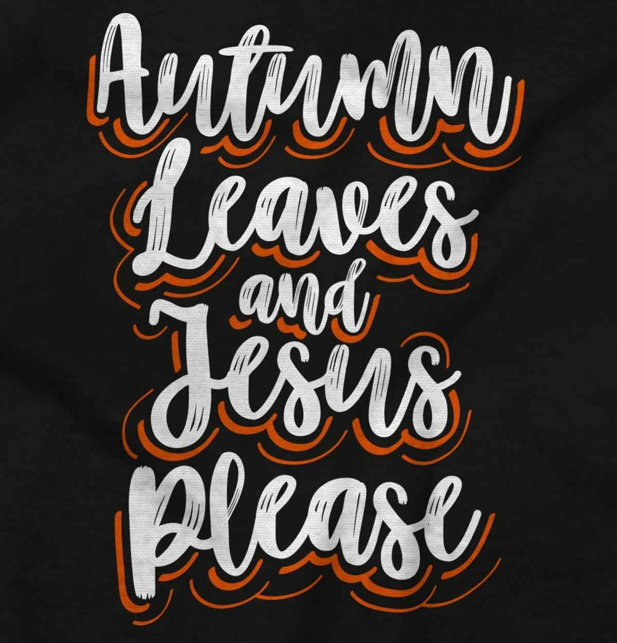 image:imageBrisco Brands Fall Autumn Leaves and Jesus Please Youth T Shirt Tee GirlsBlack