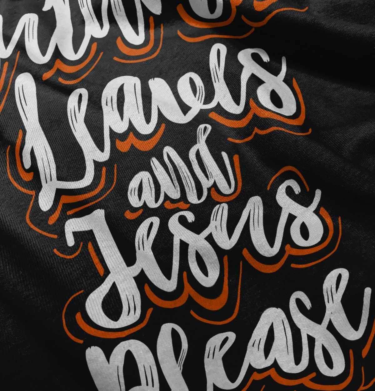 image:imageBrisco Brands Fall Autumn Leaves and Jesus Please Youth T Shirt Tee GirlsBlack
