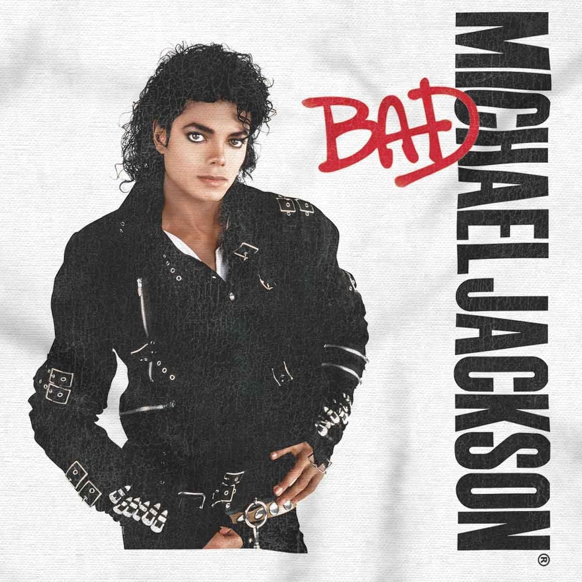 image:imageBrisco Brands Michael Jackson Bad Album Cover Hoodie Sweatshirt Women MenWhite