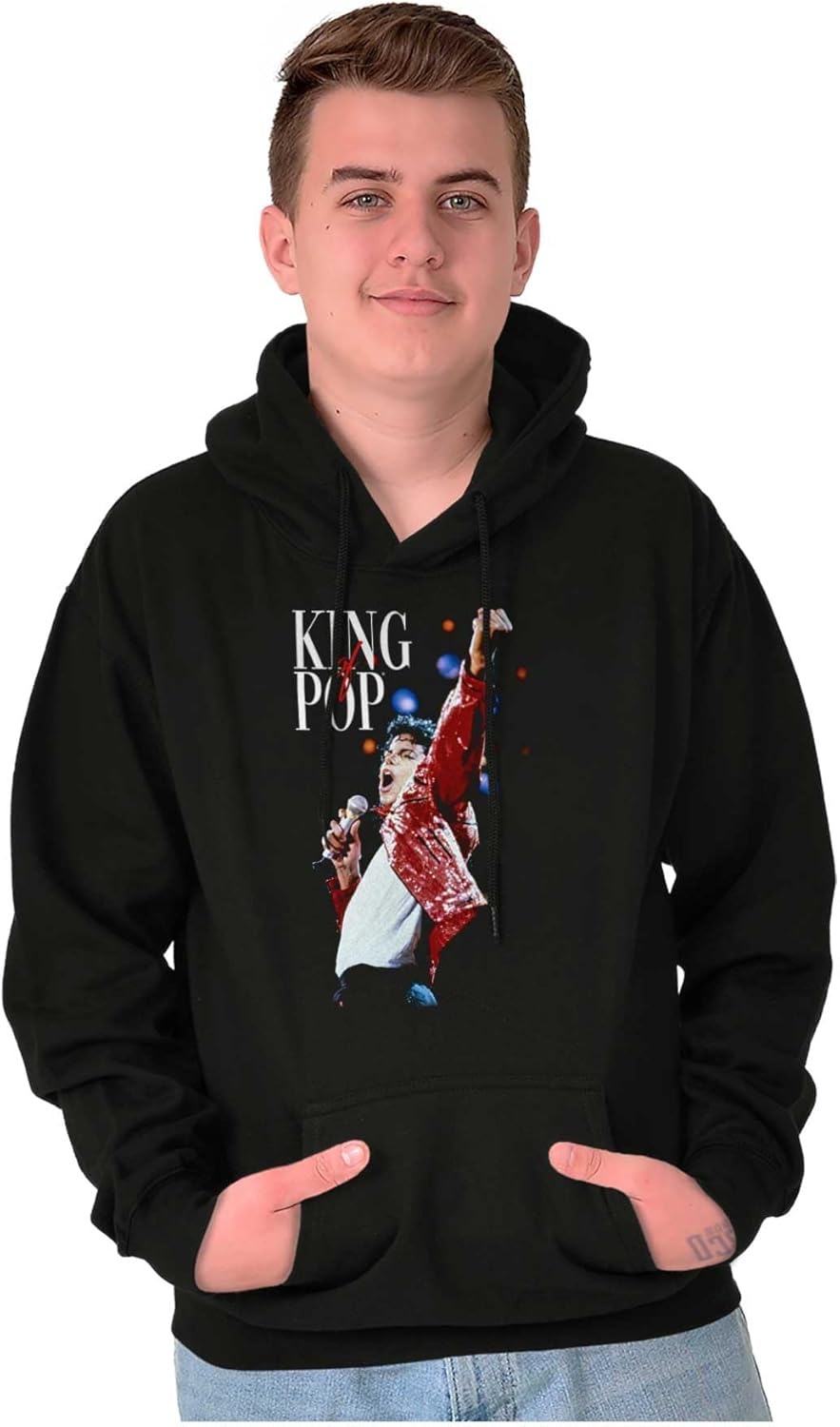 image:imageBrisco Brands Michael Jackson Beat It King o f Pop Hoodie Sweatshirt Women MenBlack