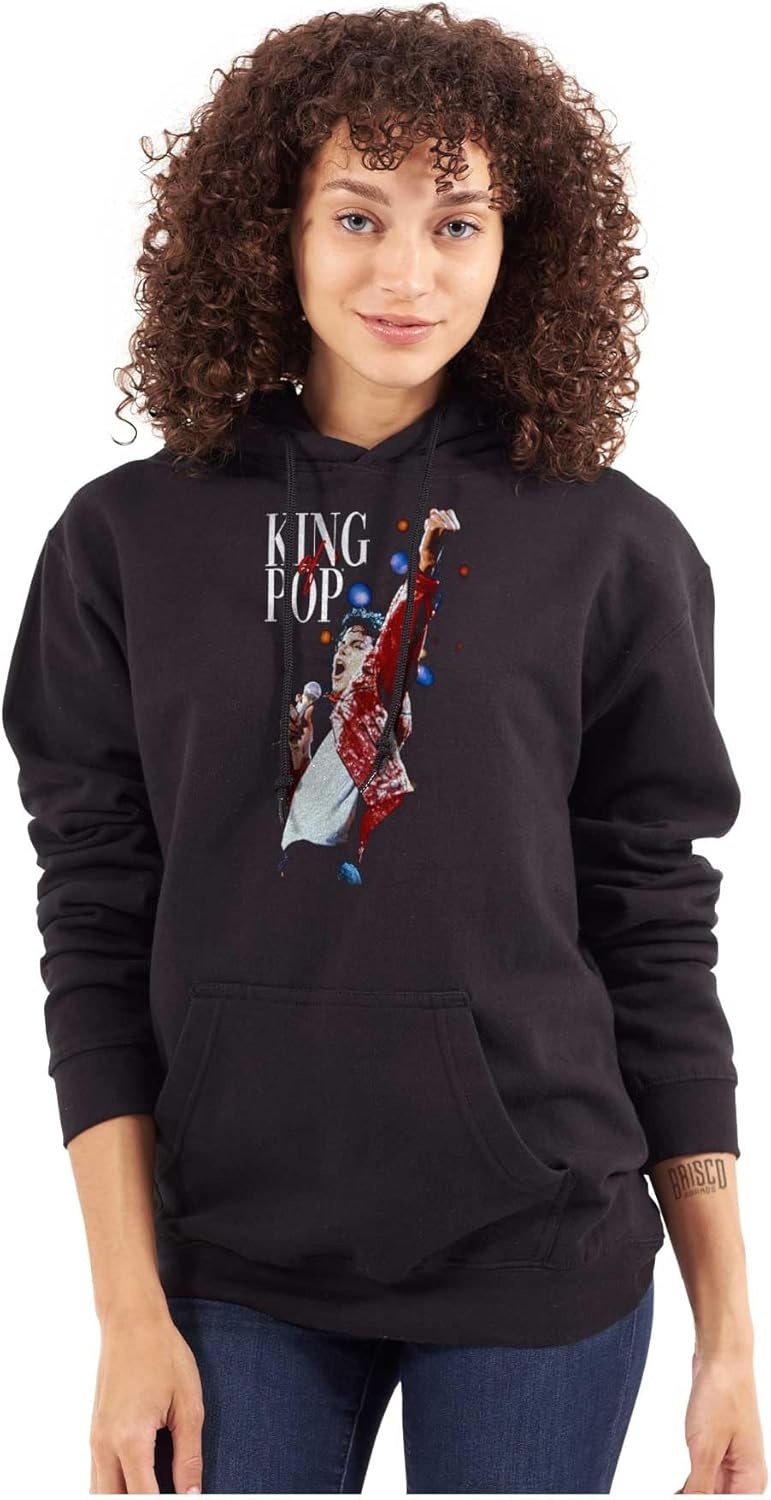 image:imageBrisco Brands Michael Jackson Beat It King o f Pop Hoodie Sweatshirt Women MenBlack