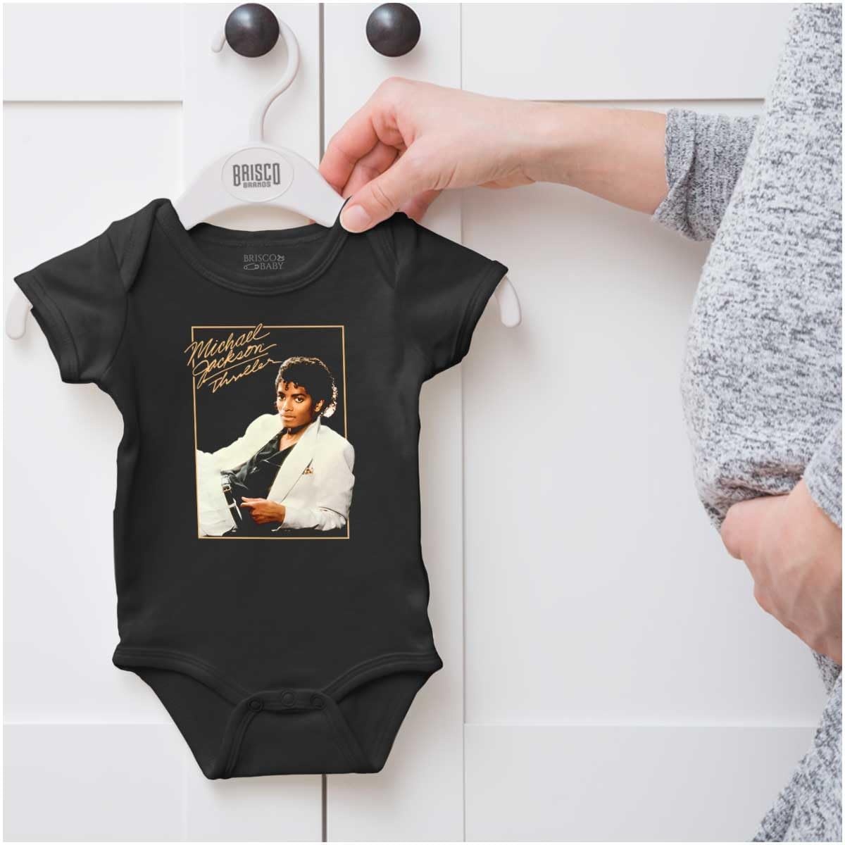 image:imageBrisco Brands Michael Jackson Thriller Album Cover Baby Romper Boys or GirlsBlack
