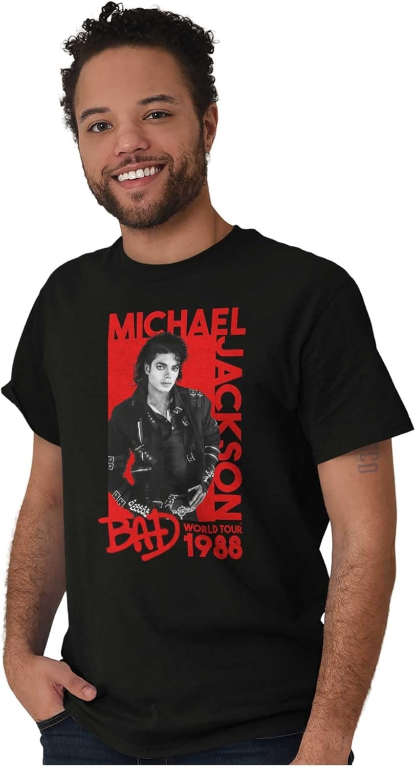 image:imageMichael Jackson Bad World Tour 1988 Graphic T Shirt Men or WomenBlack