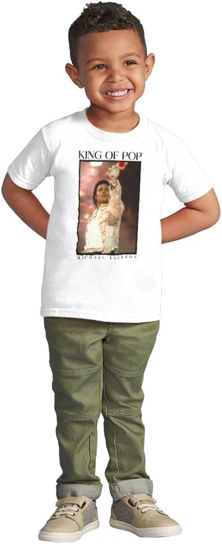 image:imageMichael Jackson King of Pop History Toddler Baby Graphic T ShirtWhite