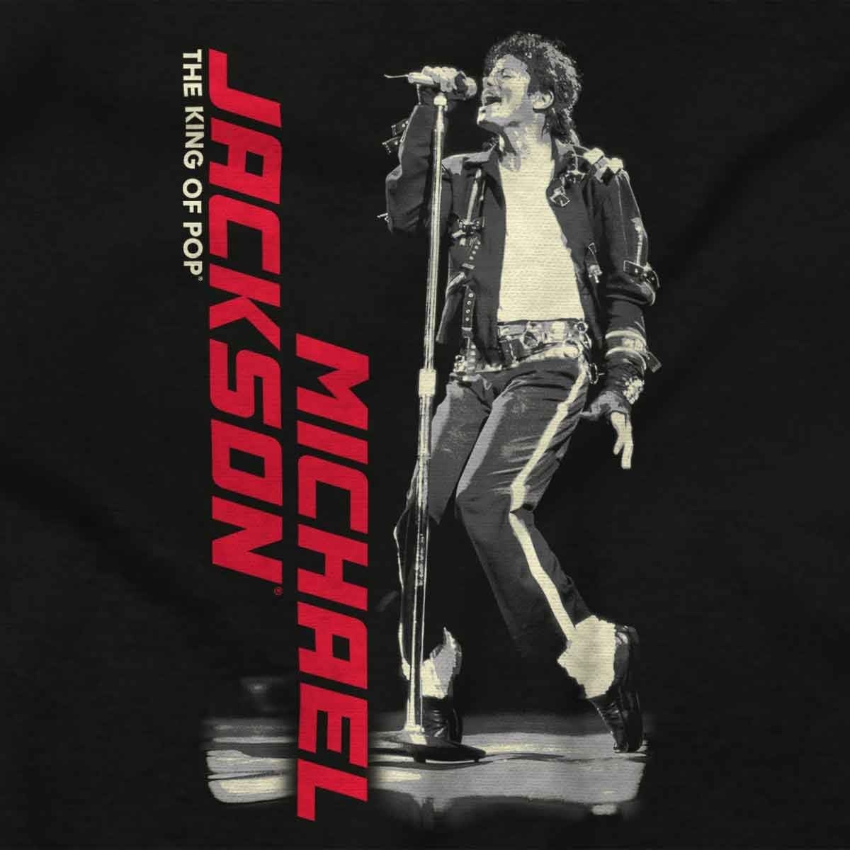 image:imageMichael Jackson King of Pop Toe Stand Long Sleeve Tshirt Men WomenBlack