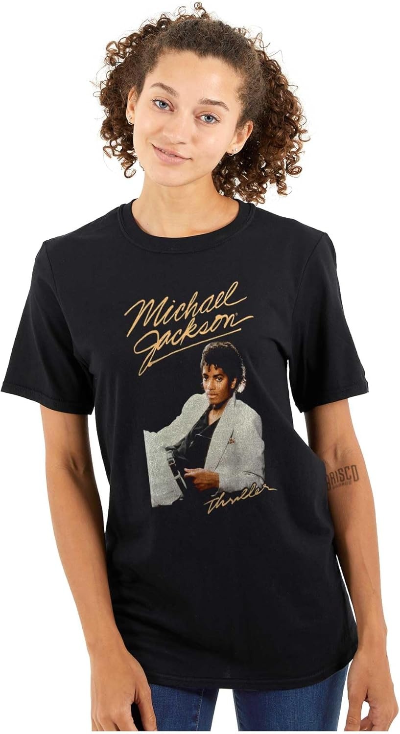 image:imageMichael Jackson MJ Thriller Album Graphic T Shirt Men or WomenBlack