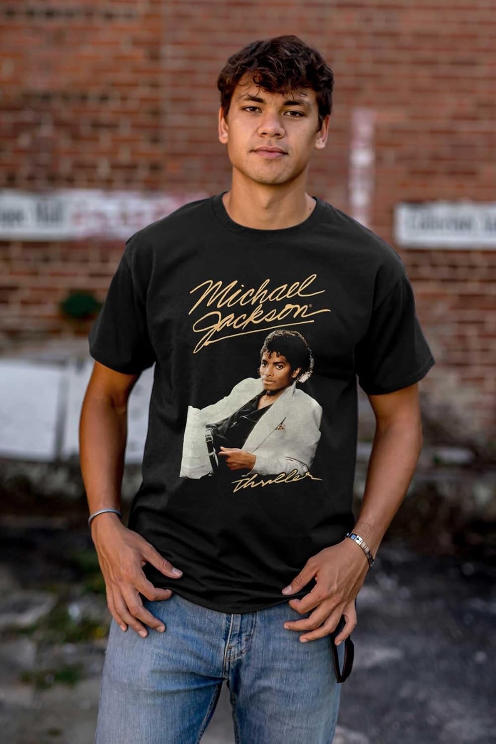 image:imageMichael Jackson MJ Thriller Album Graphic T Shirt Men or WomenBlack