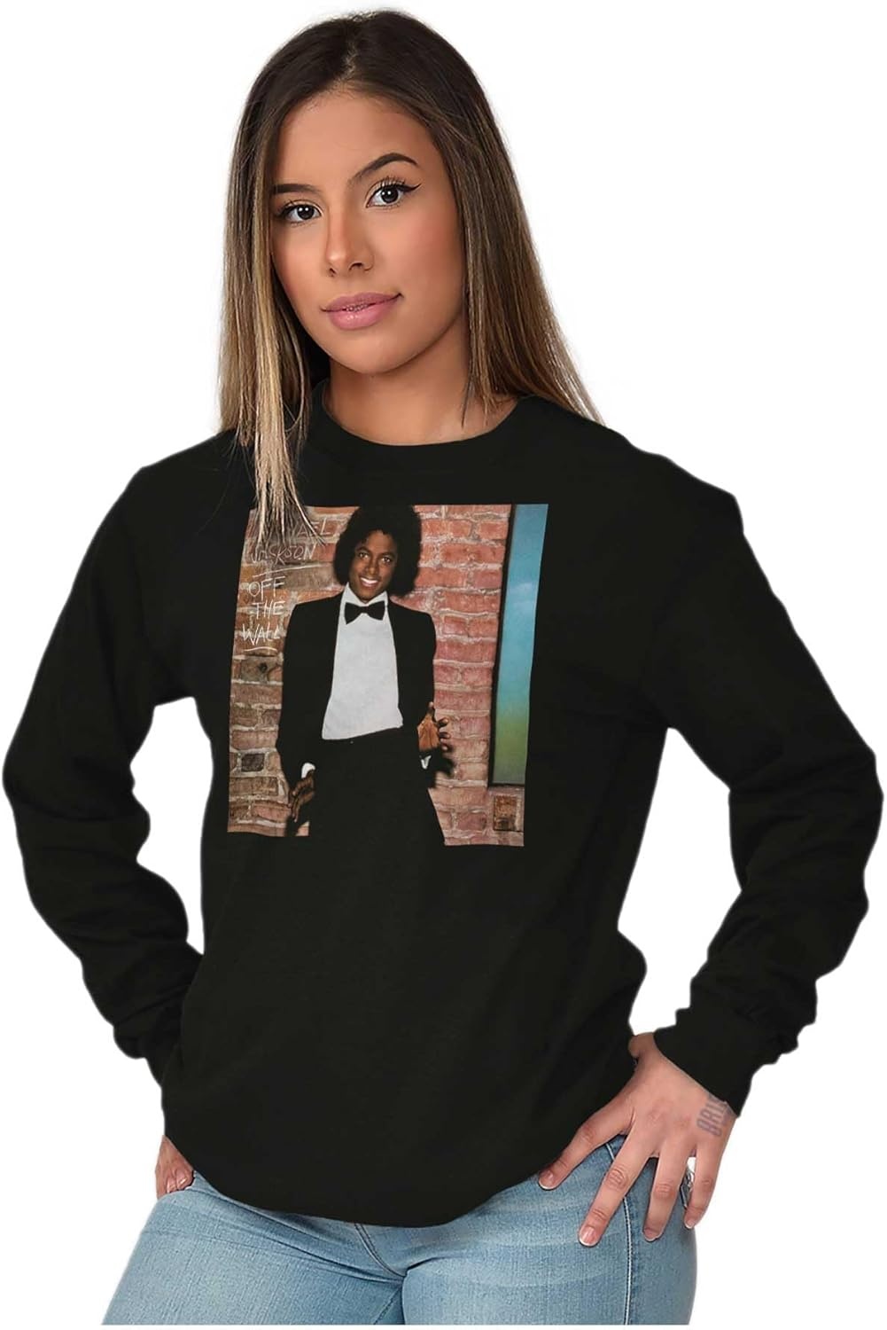 image:imageMichael Jackson Off The Wall Album Long Sleeve Tshirt Men WomenBlack