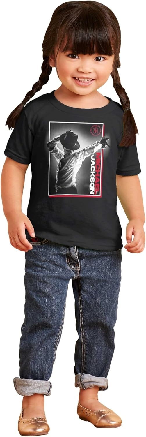 image:imageMichael Jackson Smooth Criminal Hat Toddler Baby Graphic T ShirtBlack