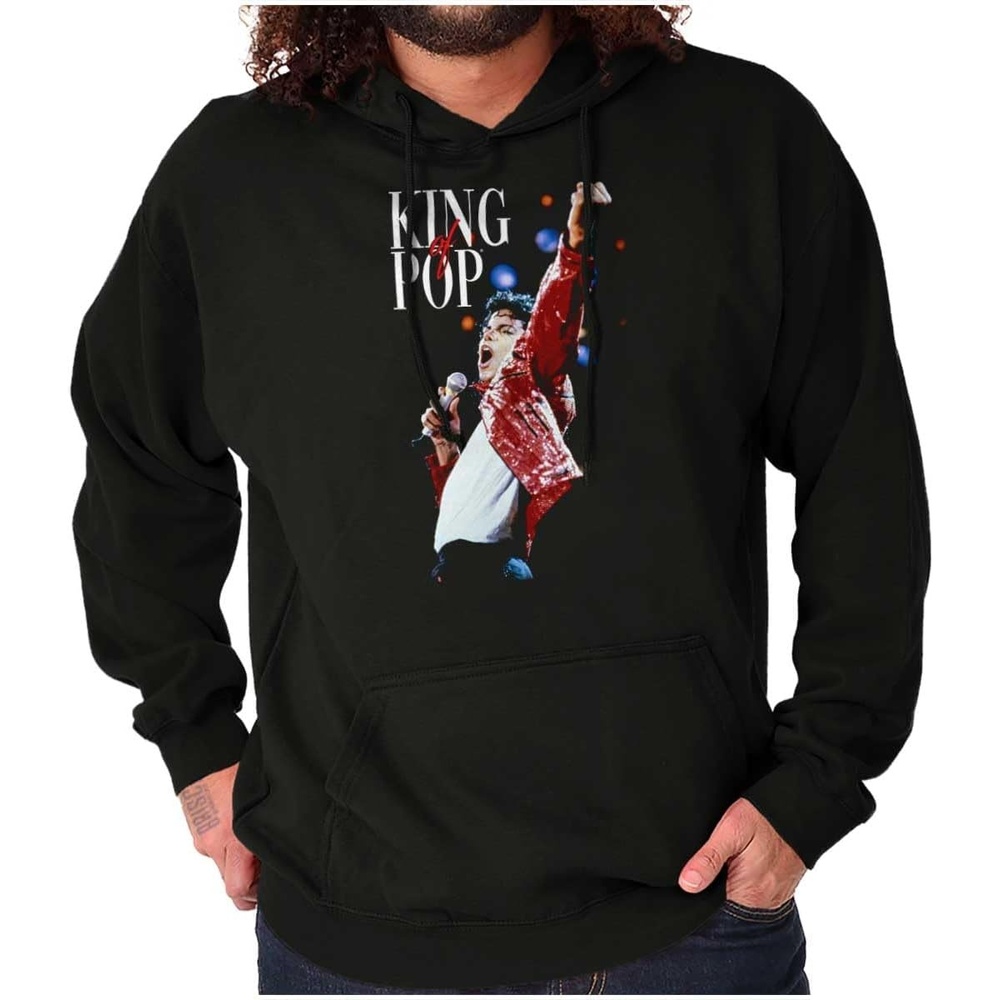 image:imageBrisco Brands Michael Jackson Beat It King o f Pop Hoodie Sweatshirt Women MenBlack