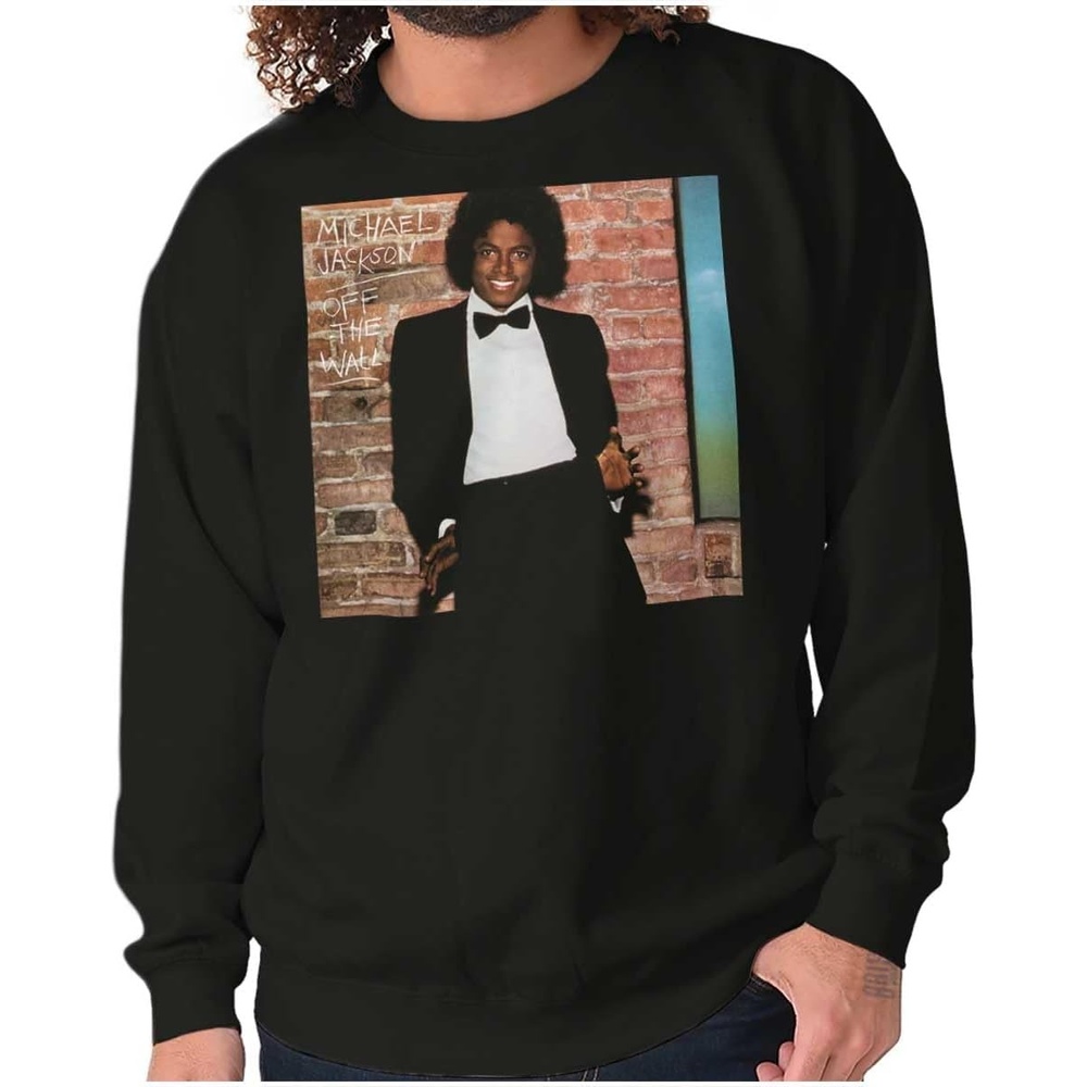 image:imageBrisco Brands Michael Jackson Off The Wall Album Sweatshirt for Men or WomenBlack