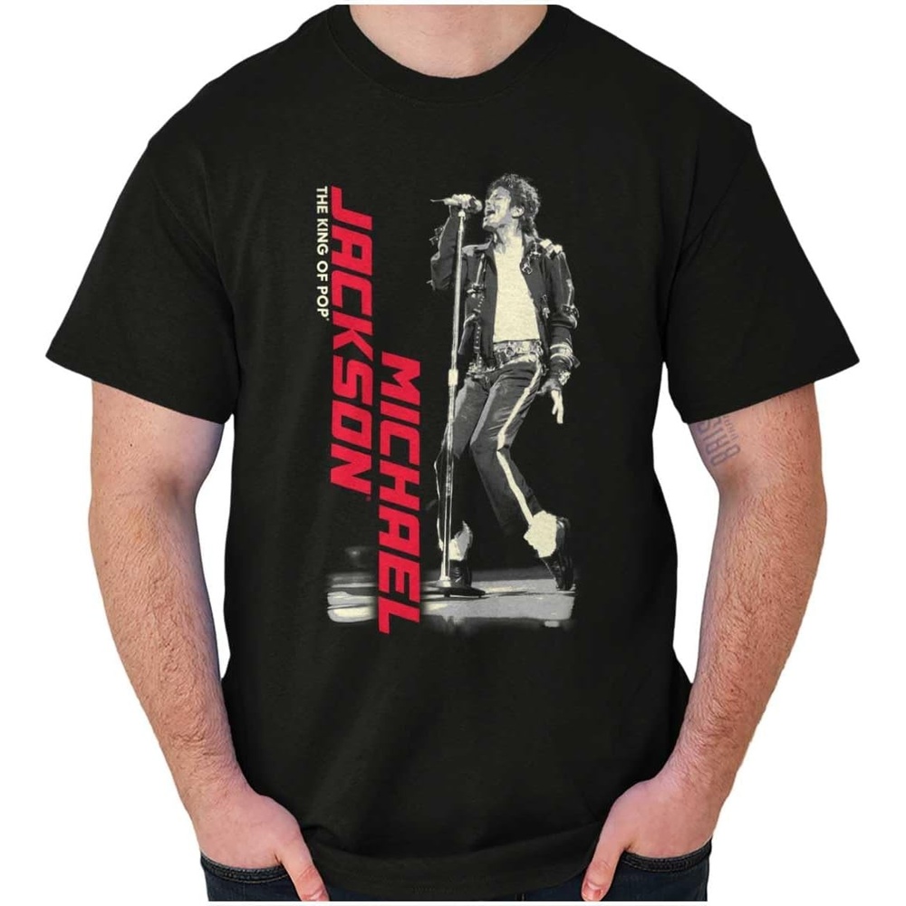 image:imageMichael Jackson King of Pop Toe Stand Graphic T Shirt Men or WomenBlack