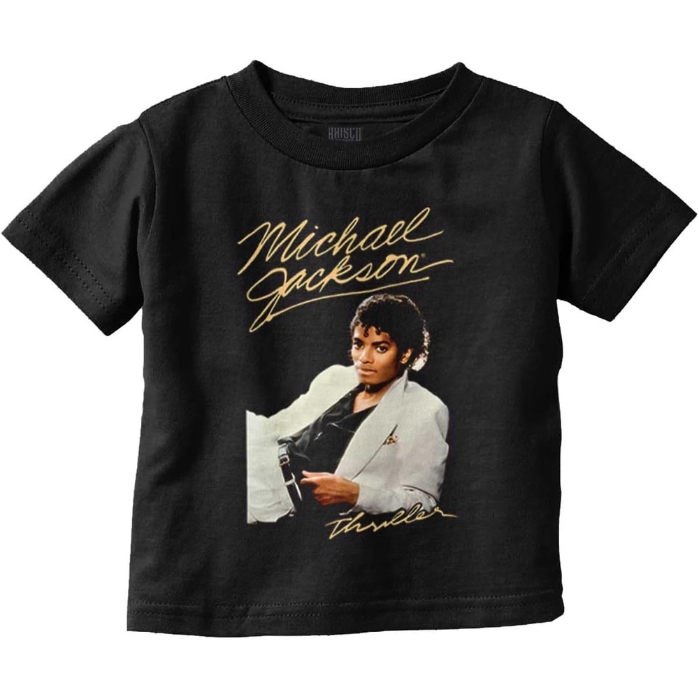 image:imageMichael Jackson MJ Thriller Album Toddler Baby Graphic T ShirtBlack