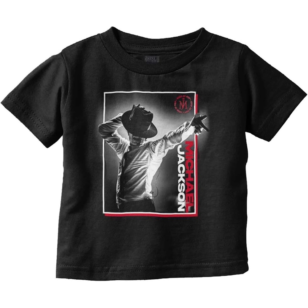 image:imageMichael Jackson Smooth Criminal Hat Toddler Baby Graphic T ShirtBlack