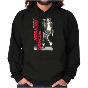Brisco Brands Michael Jackson King of Pop Toe Stand Hoodie Sweatshirt Women Men(Black)
