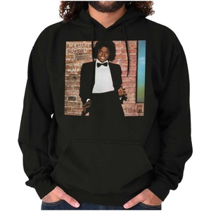 Brisco Brands Michael Jackson Off The Wall Album Hoodie Sweatshirt Women Men(Black)