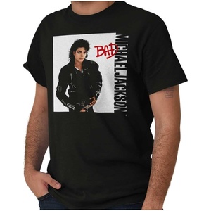 Michael Jackson Bad Album Cover Graphic T Shirt Men or Women(Black)