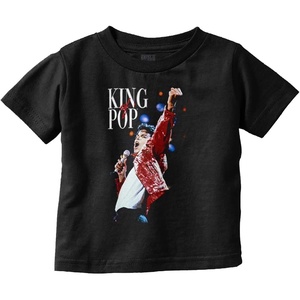 Michael Jackson Beat It King o f Pop Toddler Baby Graphic T Shirt(Black)