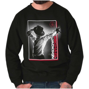 Michael Jackson Smooth Criminal Hat Sweatshirt for Men or Women(Black)