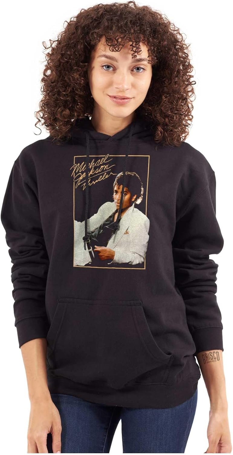 image:imageBrisco Brands Michael Jackson Thriller Album Cover Hoodie Sweatshirt Women MenBlack