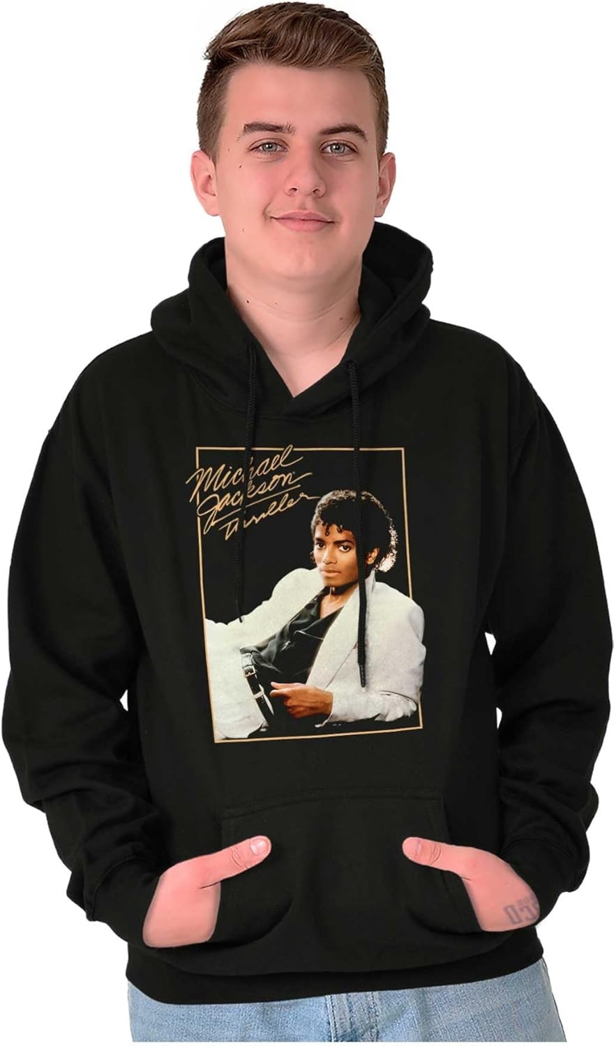 image:imageBrisco Brands Michael Jackson Thriller Album Cover Hoodie Sweatshirt Women MenBlack