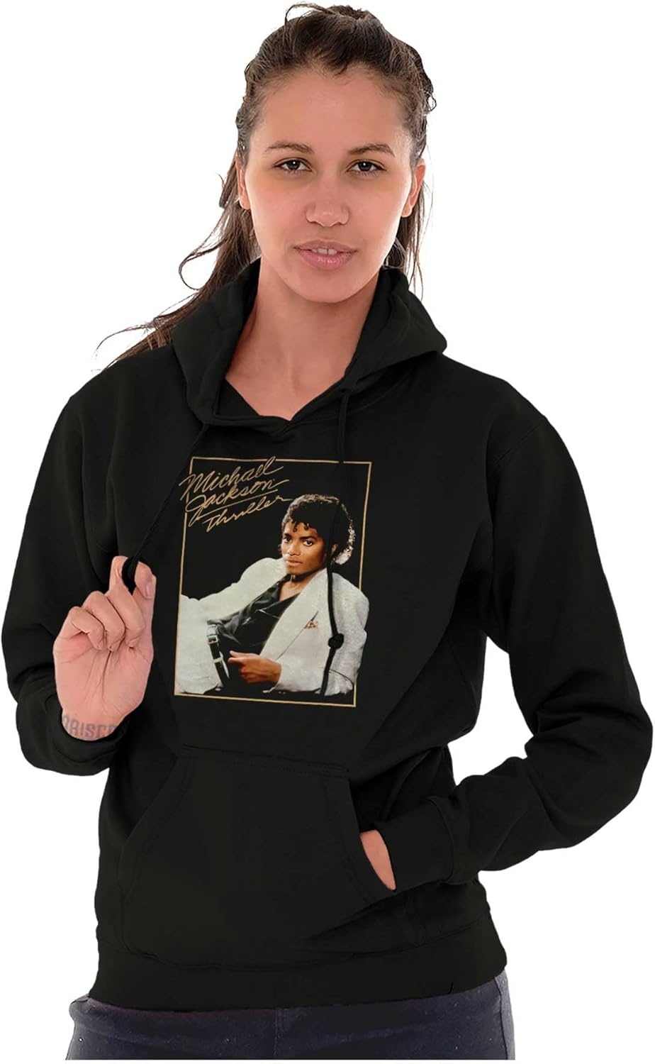 image:imageBrisco Brands Michael Jackson Thriller Album Cover Hoodie Sweatshirt Women MenBlack