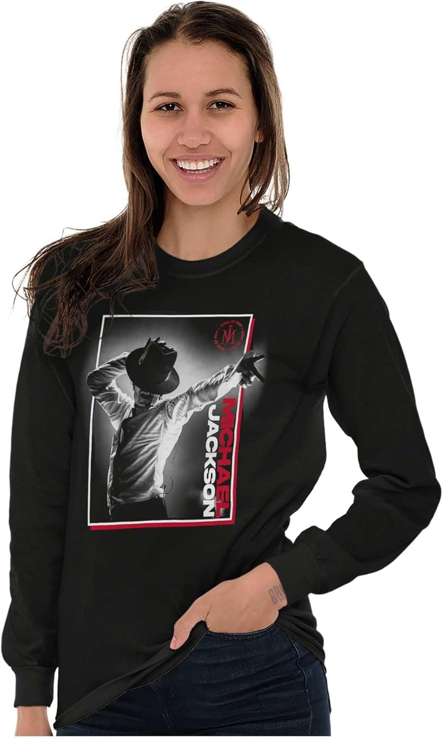 image:imageMichael Jackson Smooth Criminal Hat Long Sleeve TShirt Men WomenBlack