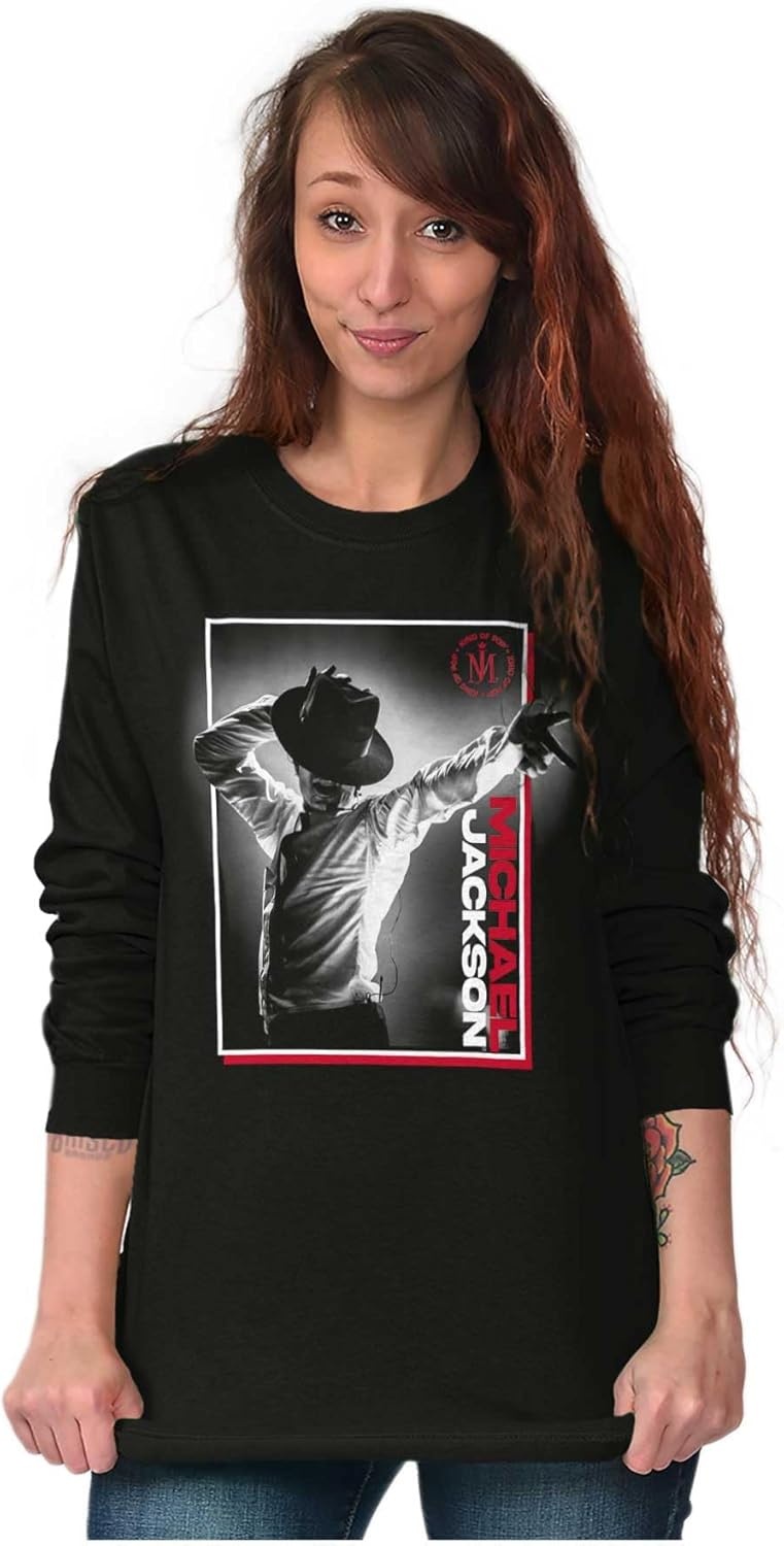 image:imageMichael Jackson Smooth Criminal Hat Long Sleeve TShirt Men WomenBlack