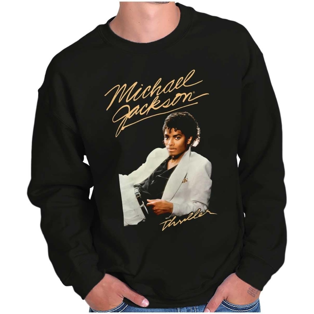 image:imageBrisco Brands Michael Jackson MJ Thriller Album Sweatshirt for Men or WomenBlack