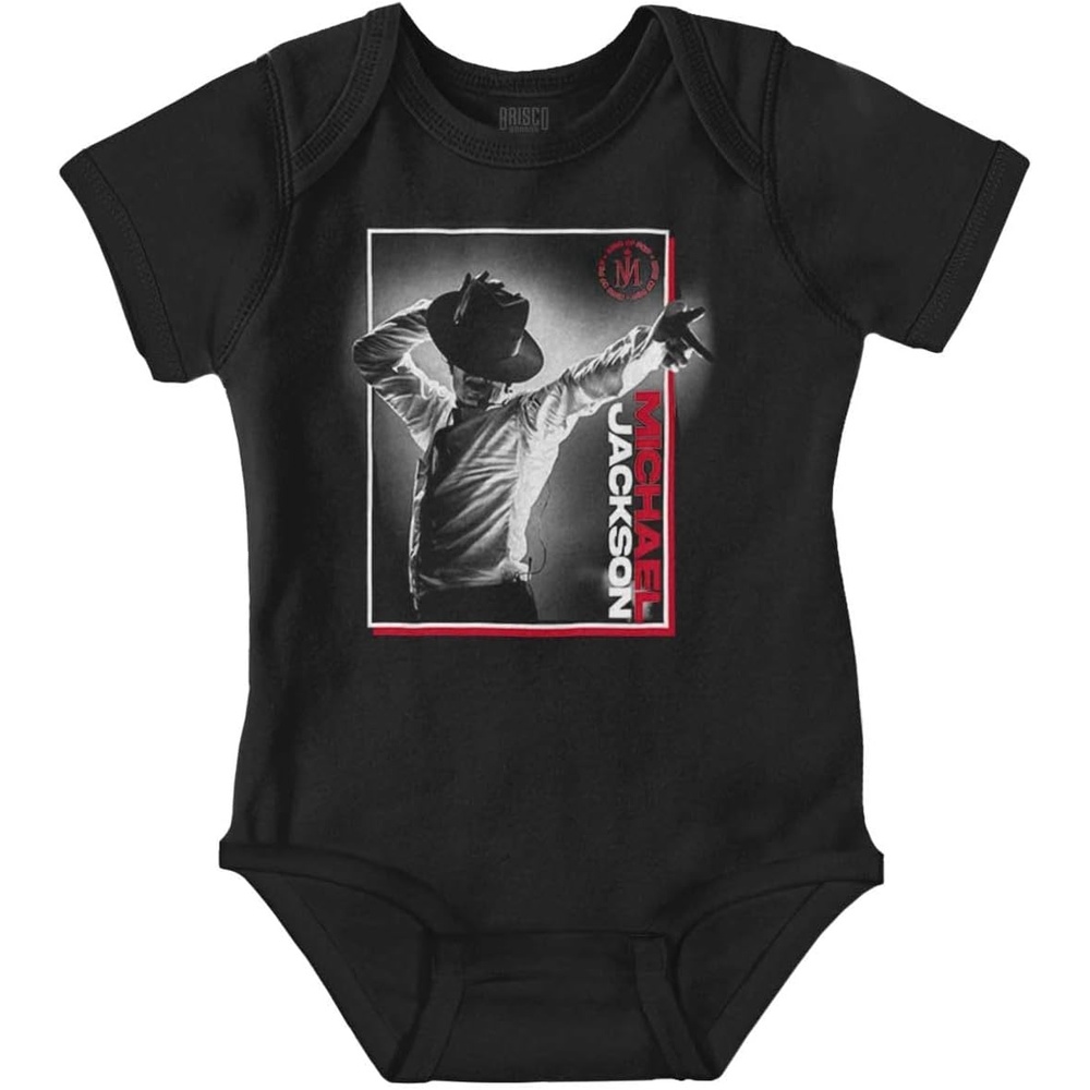 image:imageBrisco Brands Michael Jackson Smooth Criminal Hat Baby Romper Boys or GirlsBlack