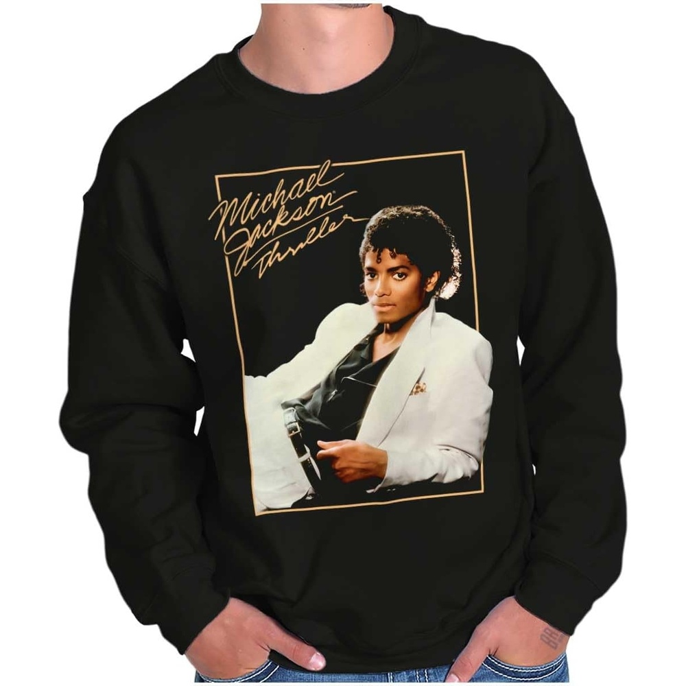 image:imageBrisco Brands Michael Jackson Thriller Album Cover Sweatshirt for Men or WomenBlack