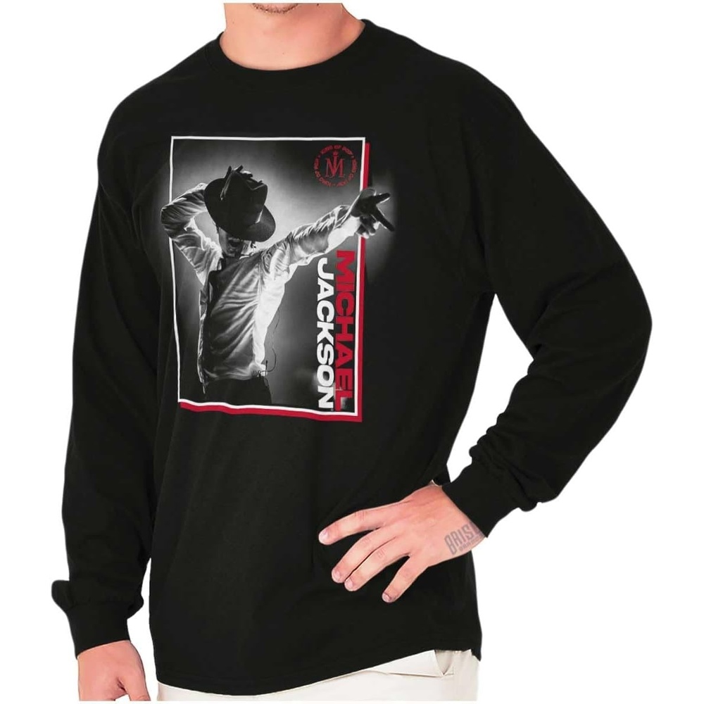 image:imageMichael Jackson Smooth Criminal Hat Long Sleeve TShirt Men WomenBlack