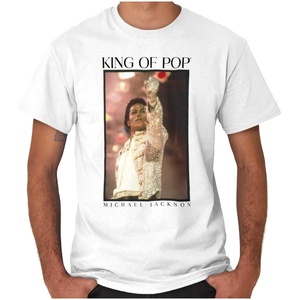 Michael Jackson King of Pop History Graphic T Shirt Men or Women(White)