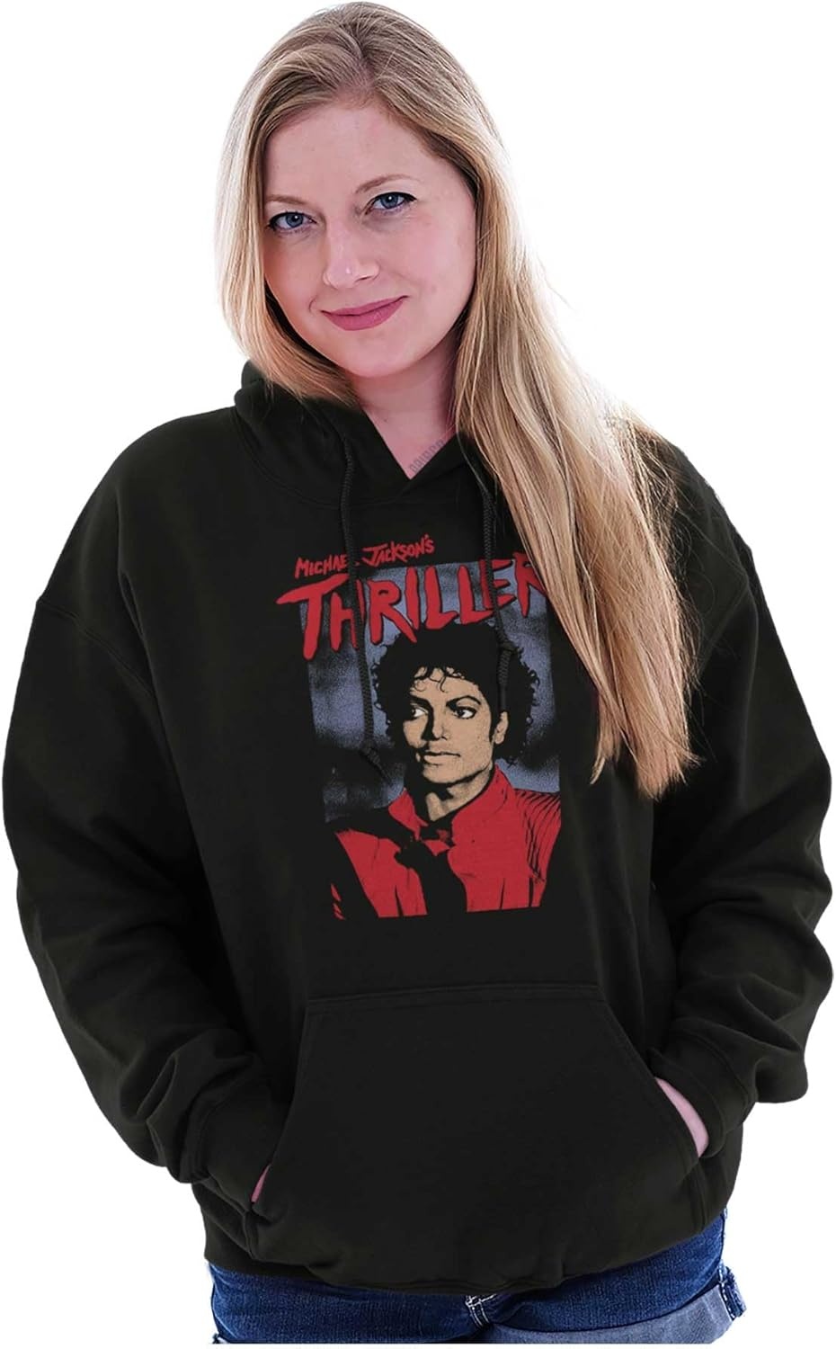 image:imageBrisco Brands Michael Jackson King of Pop Thriller Hoodie Sweatshirt Women MenBlack