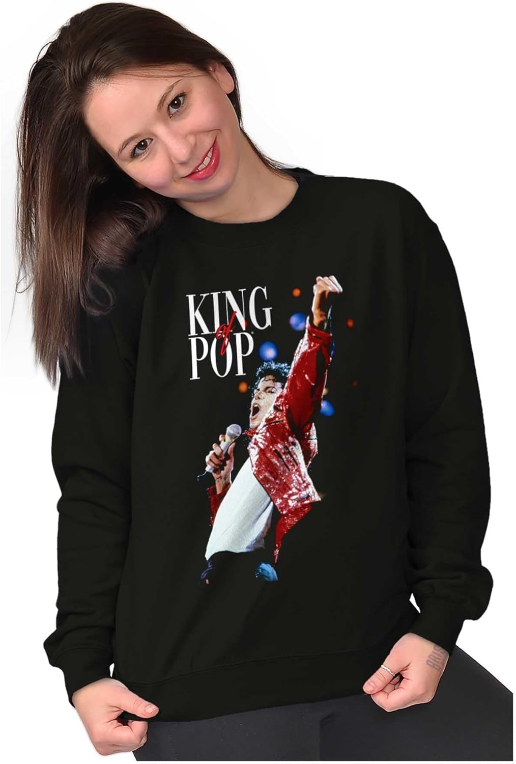 image:imageMichael Jackson Beat It King o f Pop Sweatshirt for Men or WomenBlack