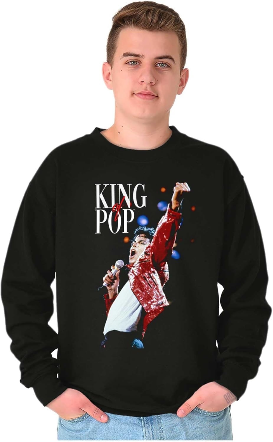 image:imageMichael Jackson Beat It King o f Pop Sweatshirt for Men or WomenBlack