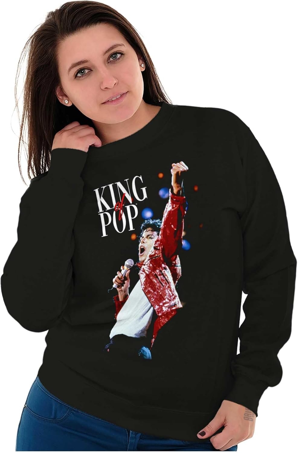 image:imageMichael Jackson Beat It King o f Pop Sweatshirt for Men or WomenBlack